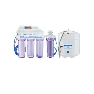 6 STAGE 75GPD DRINKING REEF RO/DI SYSTEM WITH BRUSHED NICKEL FAUCET - BULK REEF SUPPLY
