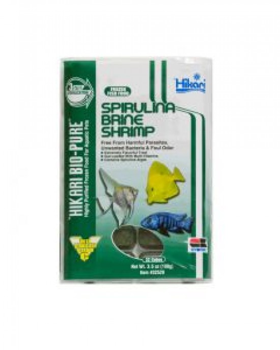 BIO-PURE FROZEN SPIRULINA BRINE SHRIMP - HIKARI BIO-PURE FROZEN SPIRULINA BRINE SHRIMP - HIKARI