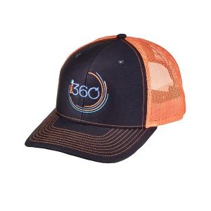 BRS 360 HAT - NAVY/ORANGE - BULK REEF SUPPLY