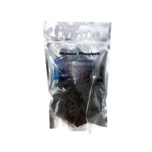 HAWAIIAN BLACK CERAMIC CORAL FRAG PLUGS - OCEANS WONDERS HAWAIIAN BLACK CERAMIC CORAL FRAG PLUGS - OCEANS WONDERS