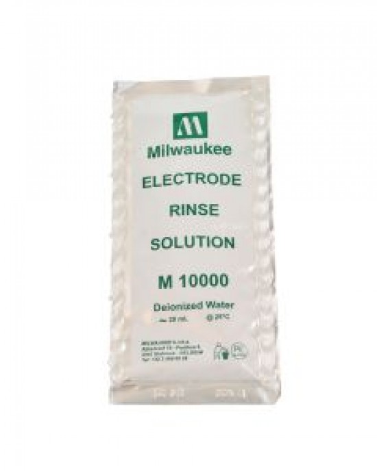 MILWAUKEE INSTRUMENTS ELECTRODE RINSE SOLUTION, SINGLE USE PACKETS MILWAUKEE INSTRUMENTS ELECTRODE RINSE SOLUTION, SINGLE USE PACKETS