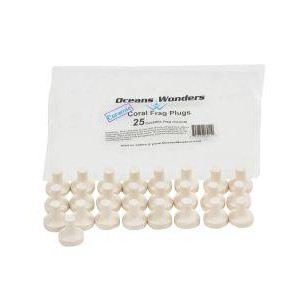 OCEANS WONDERS CERAMIC CORAL FRAG PLUGS - 25 PACK OCEANS WONDERS CERAMIC CORAL FRAG PLUGS - 25 PACK