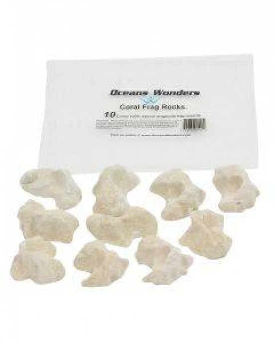 OCEANS WONDERS CORAL FRAG ROCKS - 10 PACK OCEANS WONDERS CORAL FRAG ROCKS - 10 PACK