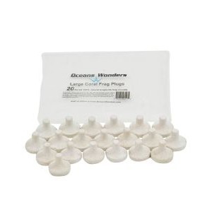 OCEANS WONDERS LARGE CORAL FRAG PLUGS - 20 PACK