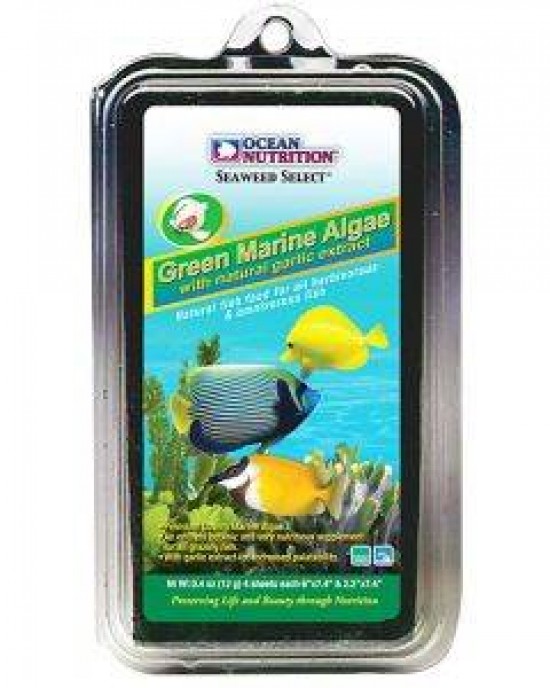 SEAWEED SELECTS - GREEN MARINE ALGAE WITH NATURAL GARLIC EXTRACT - 4 SHEETS - OCEAN NUTRITION SEAWEED SELECTS - GREEN MARINE ALGAE WITH NATURAL GARLIC EXTRACT - 4 SHEETS - OCEAN NUTRITION