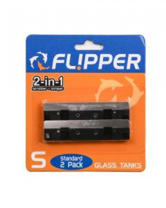 STAINLESS STEEL REPLACEMENT BLADES FOR GLASS TANKS (2 PACK) - FLIPPER STAINLESS STEEL REPLACEMENT BLADES FOR GLASS TANKS (2 PACK) - FLIPPER