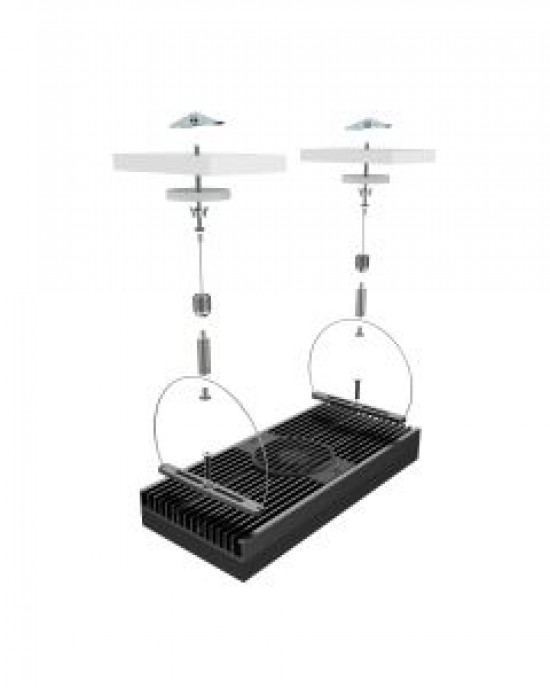 EXT SINGLE MODULE HANGING KIT (BLACK) - AQUA ILLUMINATION