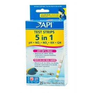 5 IN 1 AQUARIUM TEST STRIPS - API 5 IN 1 AQUARIUM TEST STRIPS - API