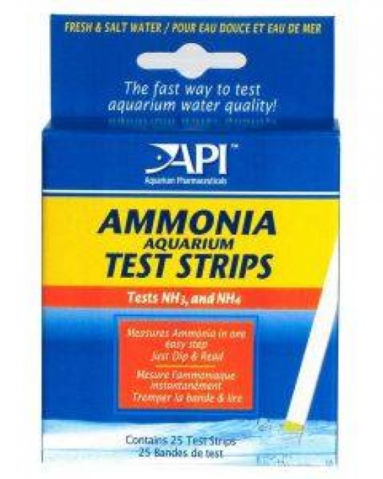 AMMONIA AQUARIUM TEST STRIPS - API