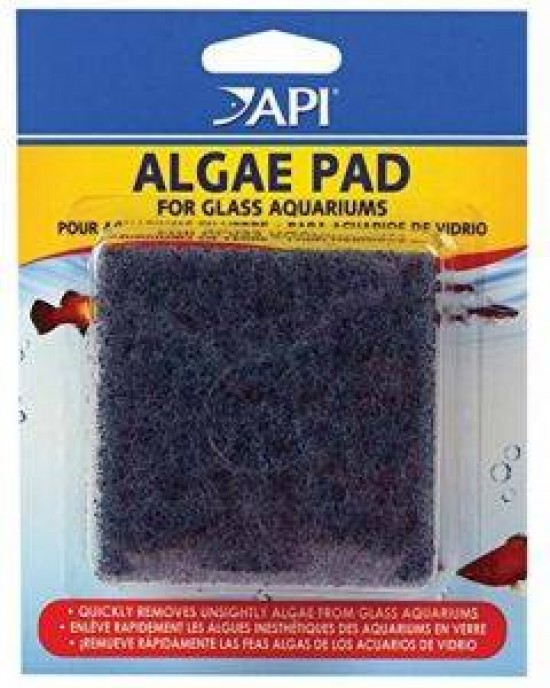 DOC WELLFISH`S HAND HELD ALGAE PAD (GLASS AQUARIUMS) 3 INCH X 3 INCH - API