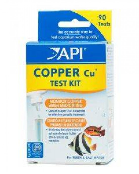 FRESHWATER/SALTWATER COPPER TEST KIT, TEST KIT OF 90 TESTS - API