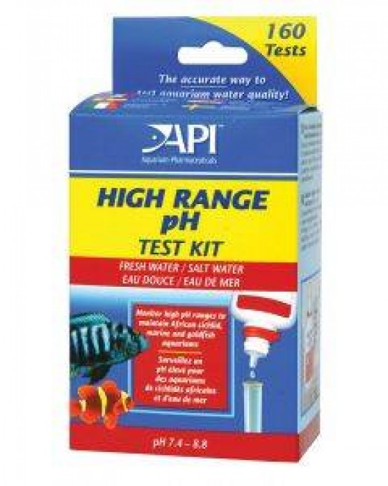 FRESHWATER/SALTWATER HIGH RANGE PH TEST KIT, TEST KIT OF 250 TESTS - API