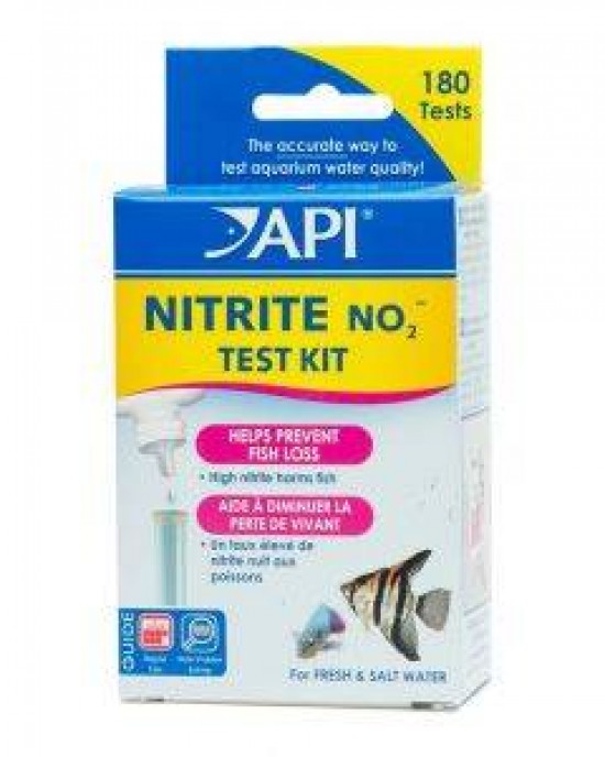 FRESHWATER /SALTWATER NITRITE TEST KIT, TEST KIT OF 180 TESTS - API